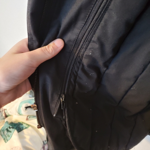 110. Ralph Lauren Black Coat With Removable Hood And Vest - Picture 5 of 8